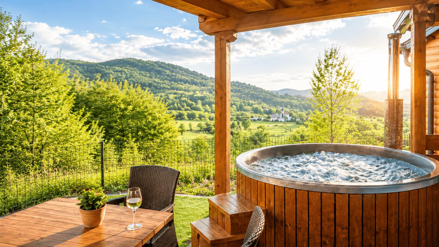 Opuštanje u jacuzziju nakon aktivnog dana.